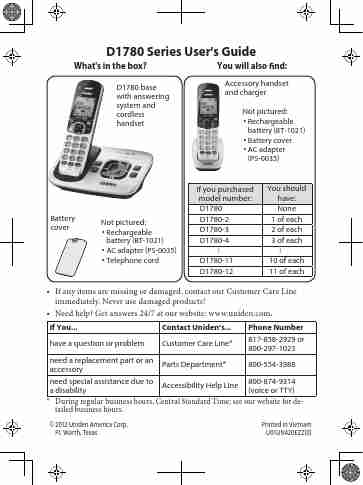 Uniden Cordless Telephone D1780-2-page_pdf